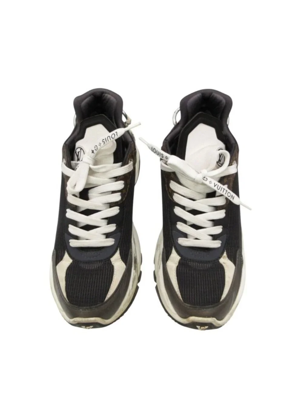 Louis Vuitton Sneakers Run 55 Line LV Circle Platform Dad Shoes Navy